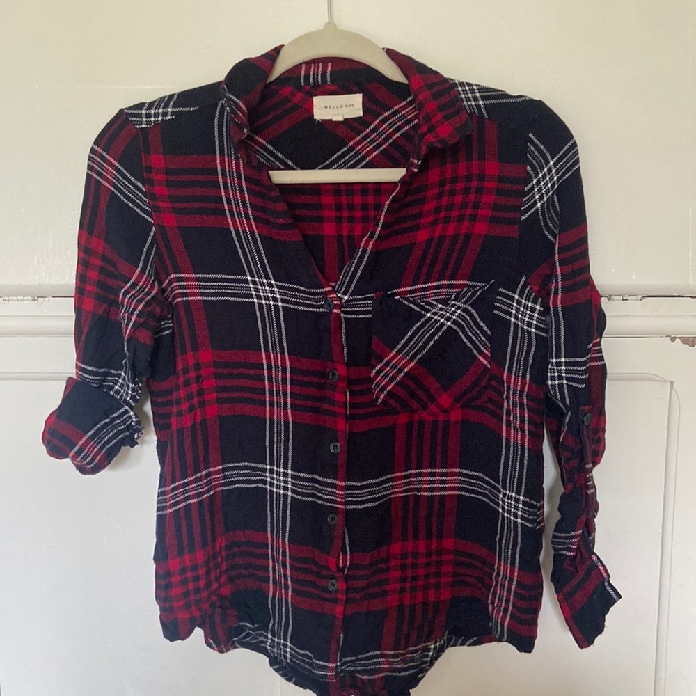 Mello Day flannel top